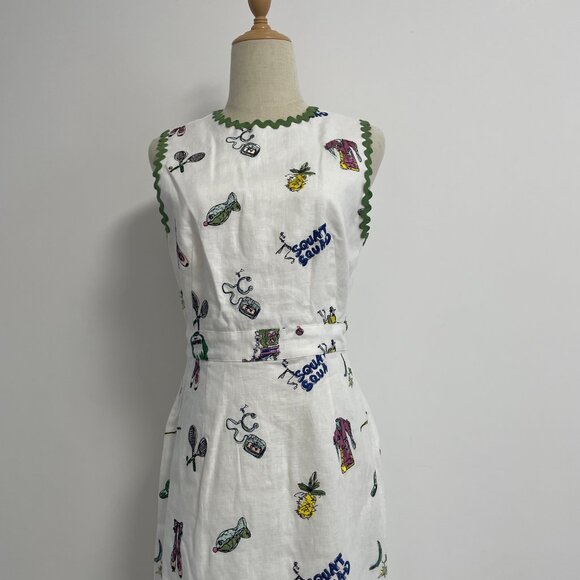 NWOT !Alemais play embroidered midi dress - Picture 8 of 14